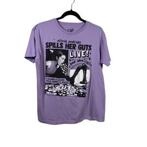 Olivia Rodrigo T-Shirt Unisex XL Purple Guts World Tour Spills Her Guts Live